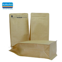 flat bottom easy to tear zipper coffee airvalve bag