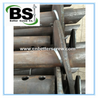 Round Shaft Helical Piles for Deep Construction Foundation with matched Extension