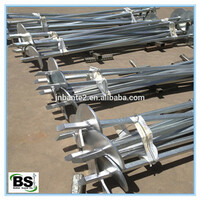 Square Shaft Helical Piles Ground Screw Anchors For Civil Construction