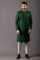Buy Green Indo Western Sherwani for Men at Affordable prices | Shreeman
