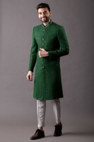 more images of Buy Green Indo Western Sherwani for Men at Affordable prices | Shreeman