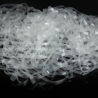 Oeko-tex 100 semi-transparent 6mm clear strech tpu elastic tape