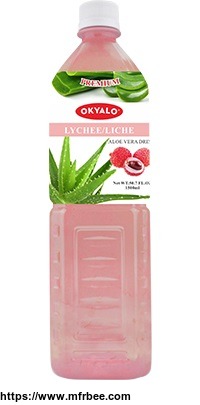 1.5L Lychee Fresh Pure Aloe Vera Drink Supplier OKYALO