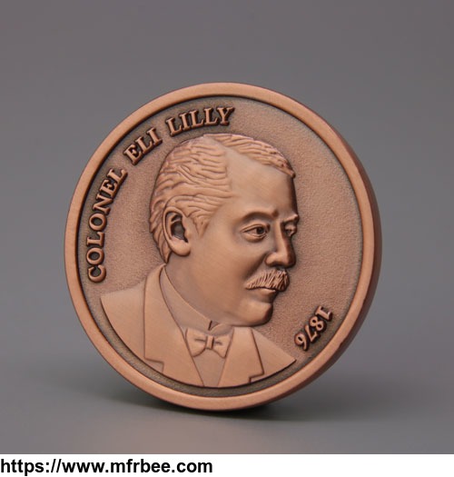 cheap_coins_colonel_eli_lilly_personalized_coins