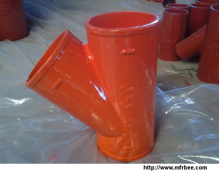 wye_cispi301_hubless_cast_iron_pipe_fittings