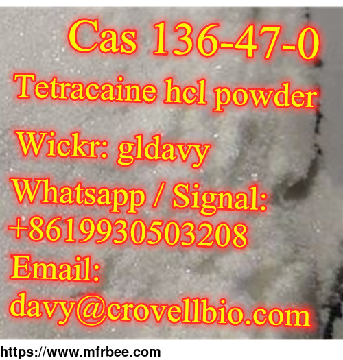 find_99_percentage_tetracaine_hcl_powder_china_supplier_whatsapp_signal_8619930503208_wickr_gldavy_