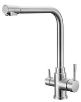 Three way SUS304 kitchen faucet water filter tap purifier mixer sink faucet