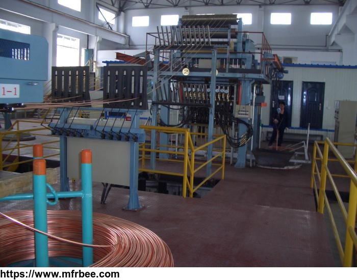 copper_rod_producing_machine_upward_continuous_casting_and_rolling_machine_system