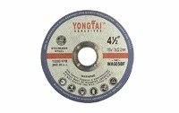 4.5 Inches, 115x1.2x22.2mm, T41 Flat Center Super Thin Cut-off  Wheels for Stainless Steel, Black, EN12413