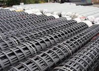 more images of steel plastic geogrid
