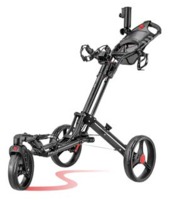 CaddyTek CaddyLite One-Click Swivel-Wheel Golf Push Cart