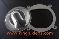 110mm 110*90degree led street light glass led optical lens KL-SL110