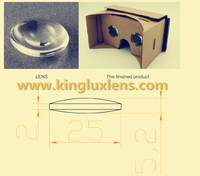 more images of glass biconvex lens for google cardboards