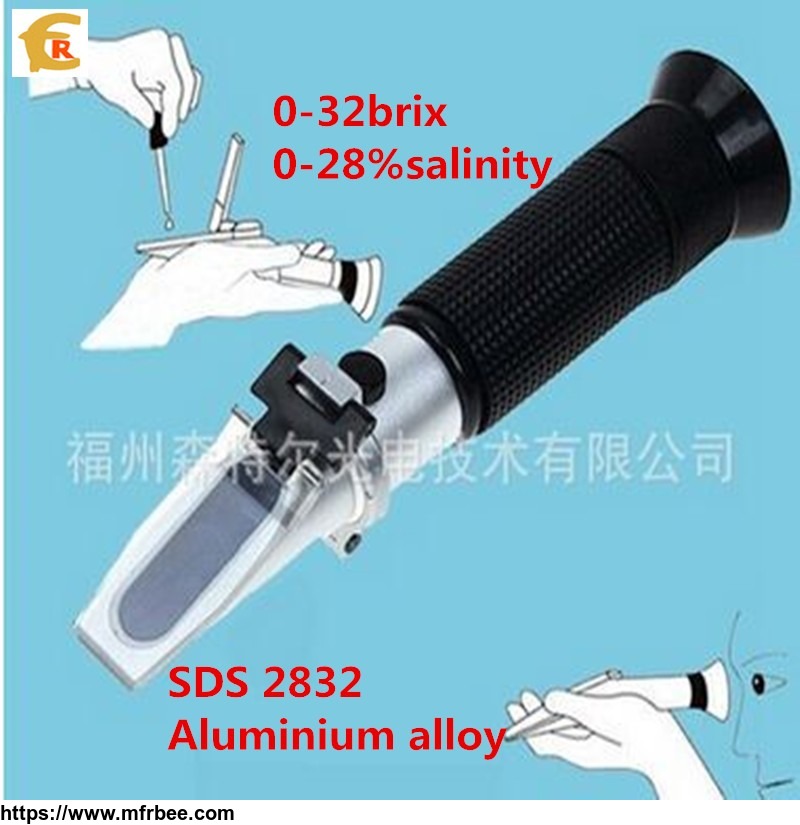 2016_portable_0_28_percentagesalinity_0_32_percentage_brix_atc_refractometer_for_testing_in_industry