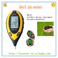 4 in 1 portable Soil pH meter moisture meter test humidity, temperature, light, pH for planting