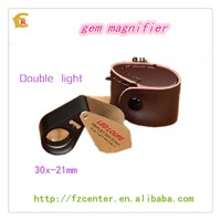 more images of lens jewelry loupe 30x magnifier LED&UV lights magnifying glass