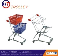 new design shopping trolley with two baskets used in supermarket