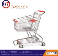 Amercian style mobile shopping trolley  grocery food trolley for supermarket