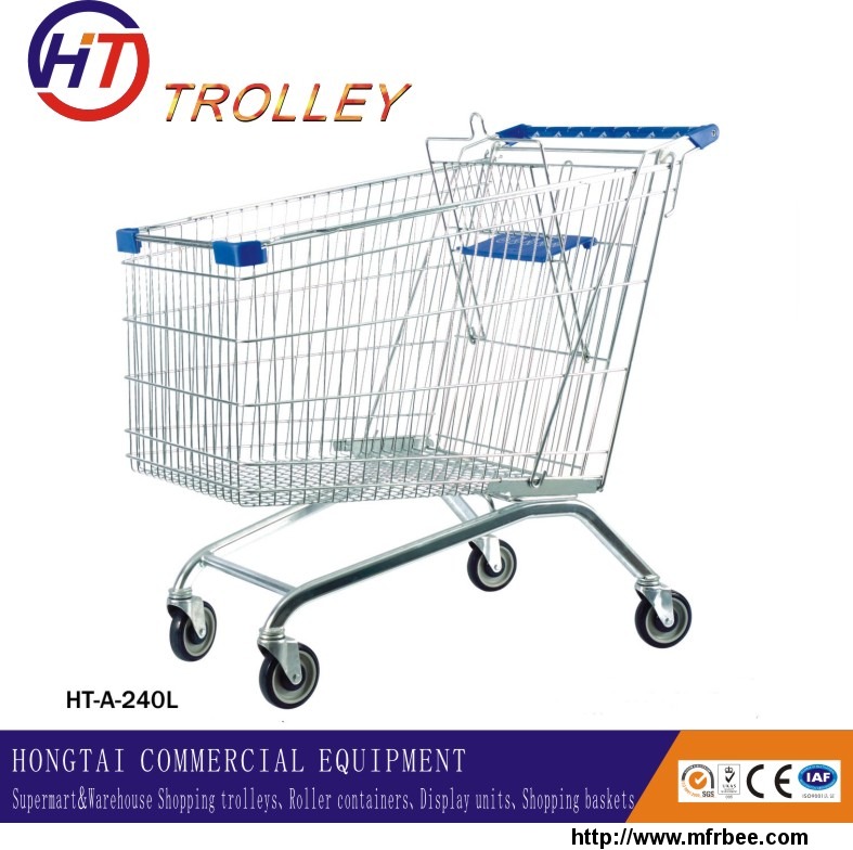 large_volume_metal_wheeled_shopping_cart_on_wheels_for_supermarket_wholesale