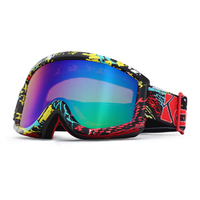 more images of durable high density ventilated soft foam anti uv400 hd vision safety motocross racing goggles
