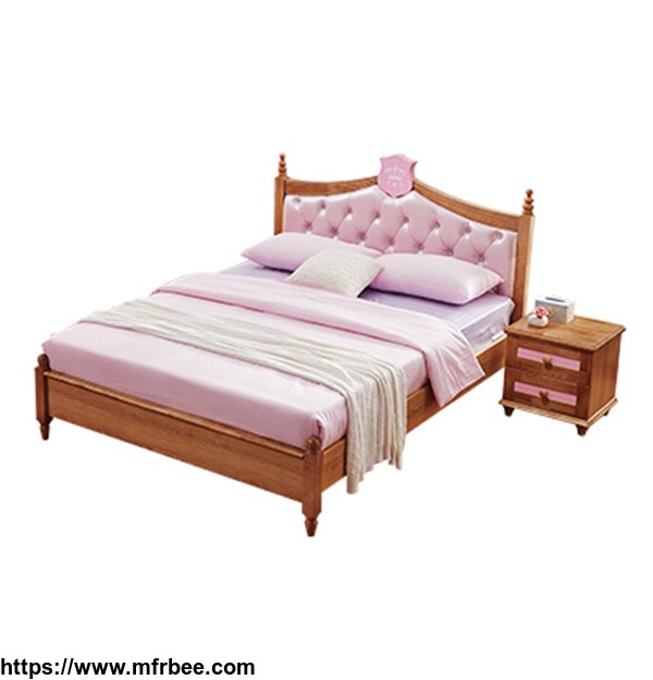 502_wood_color_girl_s_bed_soft_double_bedroom_furniture