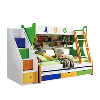 805 colorful cheap child bunk bed with drawer