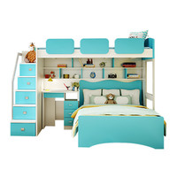 H-01 fashion youth bedroom kids furniture bunk bed design