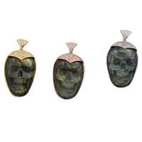 2015 Manli Fashion high quality Skull bones  crystal Pendant