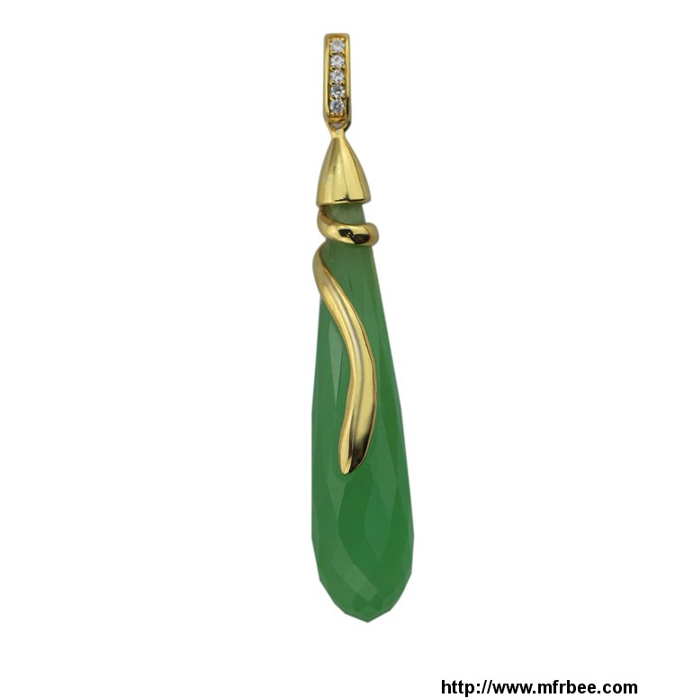 2015_manli_best_selling_high_quality_natural_green_crystal_pendant