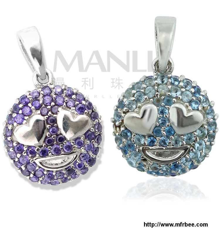 2015_manli_fashion_european_and_american_round_shaped_crystal_pendant