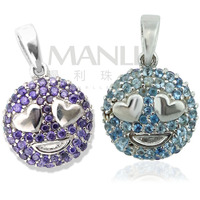 2015 Manli Fashion European and American Round-shaped Crystal Pendant