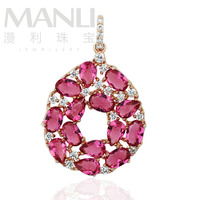 2015 Manli the latest style temperament sweet Female egg-shaped crystal Pendant