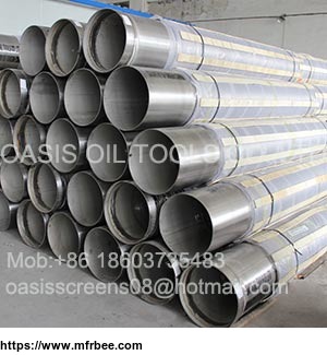 Pipe Based Water Well Screens with Wedge Wire Screens Jacket