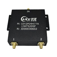 more images of VHF UHF Band 136~520MHz RF 2 Way Power Divider Splitter 1 Input 2 Output