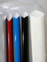 silicone rubber fiberglass sleeving(inside fiber outside rubber)