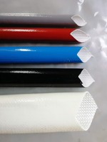 more images of silicone rubber fiberglass sleeving(inside fiber outside rubber)