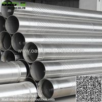 API K55 7" standard ss316L drilling Perforated Pipes
