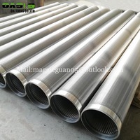 High quality 304 Johnson type well screen stainless steel wedge wire screens (customized)