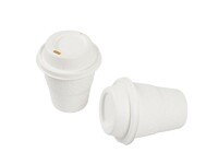 more images of Eco Friendly Custom Disposable Compostable Biodegradable Coffee Paper Pulp Cups With Lids