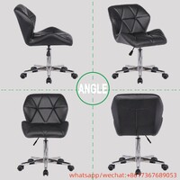 China Wholesale Scaun De Birou Office Furniture Swivel Chair Price Low Metal Base Adjustable Black Leather Swivel Office Chair