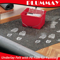 Anti-slip decoration fleeces Painting mat underlay felt with floor protection