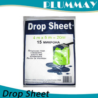 Waterproof PE drop sheet drop cloth dust sheet for painting