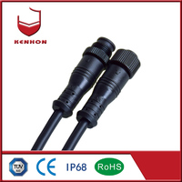 more images of M12 2 prong 240v waterproof connector IP67 for LED connector waterproof