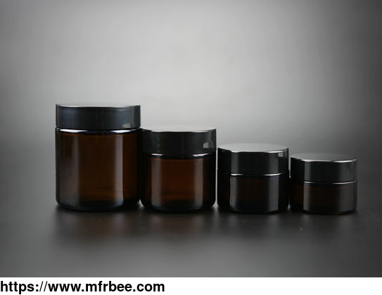 amber_color_glass_jar_for_cosmetic_cream