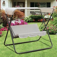 more images of 2 Seat Outdoor Hanging Garden Swing With Cushion