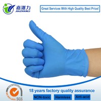 powder free nitirle disposable medical examination gloves