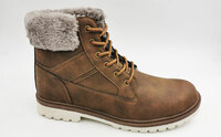 more images of Fur Top Lace Up Boots