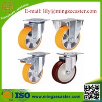more images of Industrial Heavy Duty Swivel Top Plate polyurethane Caster,European style Caster