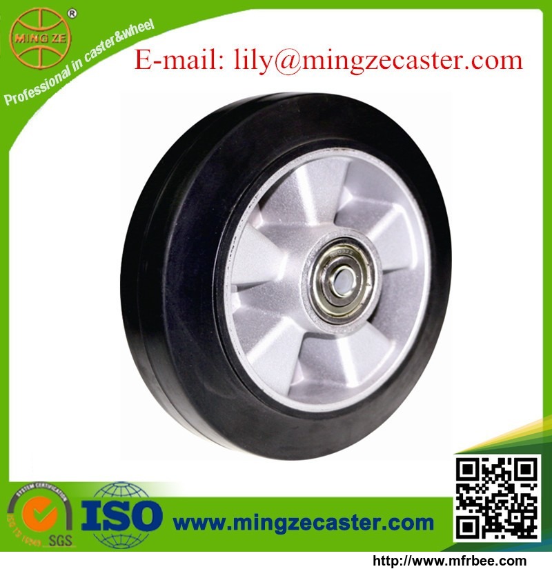 elastic_rubber_mold_on_aluminum_core_caster_wheel