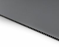 more images of Impact Resistant Black Corrugated Plastic Boards Black Correx Sheets